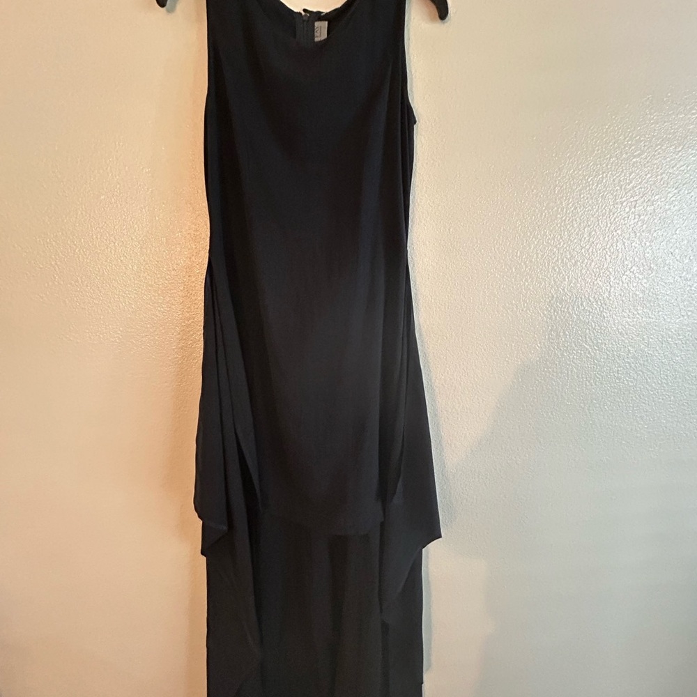 Morgane Le Fay Navy/Black  High Low Dress